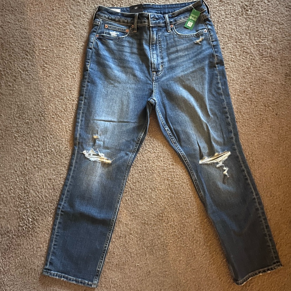 Gap woman’s slim sky high rise stretch jeans